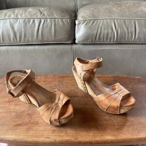 Brown Miz Mooz Cork Wedge